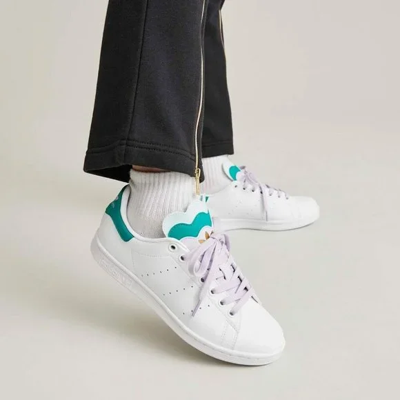 Adidas Stan Smith Women’s White Sneaker Athletic Tennis Shoe #942 - Picture 5 of 11